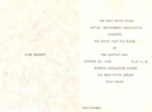 my invitation to a magical evening