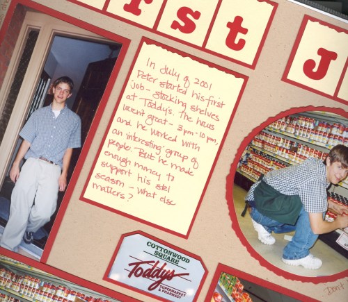 First job at Toddy's