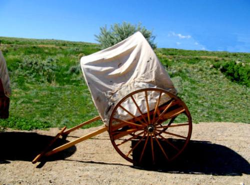 Replica of a handcart