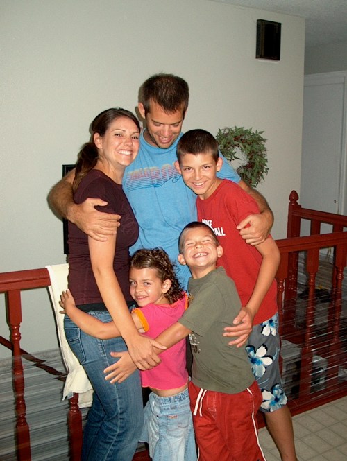 with the Sandberg kids - July, 1999